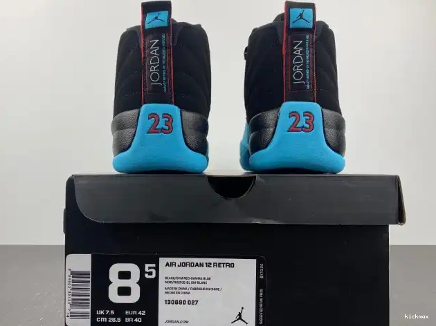 Rep 130690-027 12 Jordan Blue Gamma Retro 0608